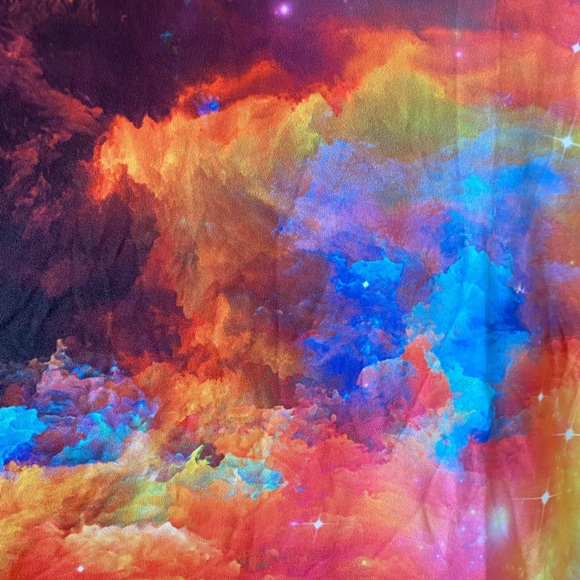 Rainbow Galaxy Racerback Flowy Rave Dress - Picture 4 of 6